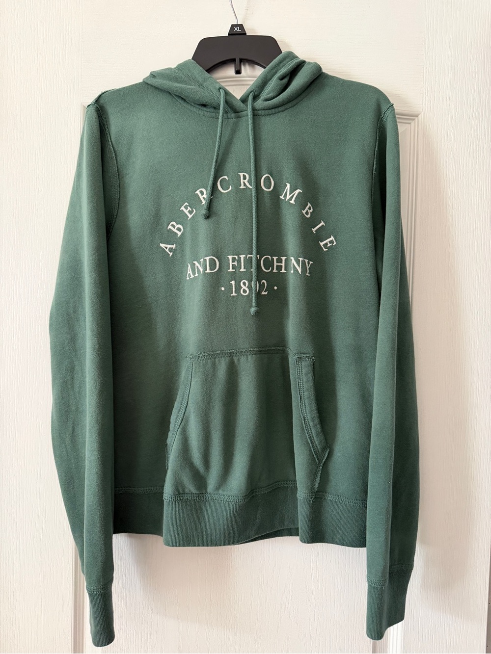 Abercrombie & Fitch Green Hooded Pullover Sweatshirt